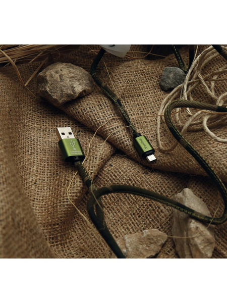 Soultech DK031 2A Type-C Army Metal Platinum Data Kablo Kamuflaj Soultech DK031 2A Type-C Army Metal Platinum Data Kablo Kamuflaj