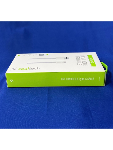 Soultech DK037GR Metal Rope Type-C Kablo Soultech DK037GR Metal Rope Type-C Kablo