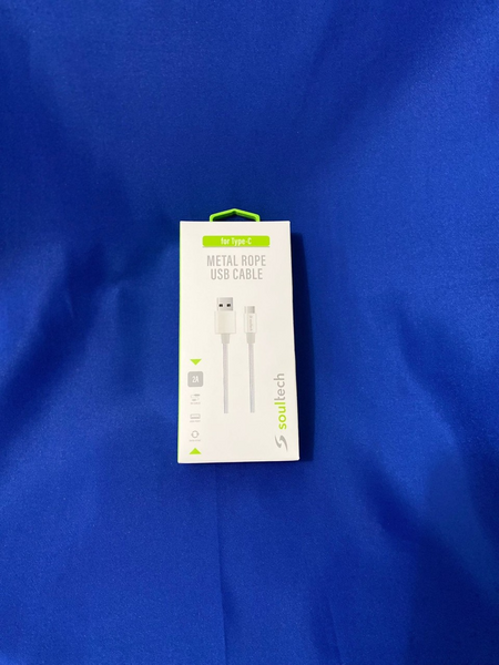 Soultech DK037GR Metal Rope Type-C Kablo Soultech DK037GR Metal Rope Type-C Kablo