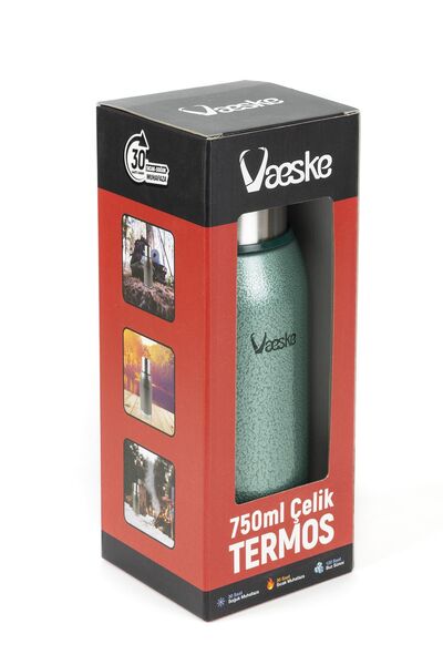 Vaeske Paslanmaz Çelik Termos 750 ml Yeşil