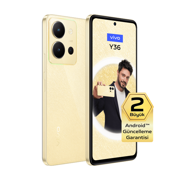 Vivo Y36 8GB/128 GB Altın Sarısı (Vivo Türkiye Garantili)