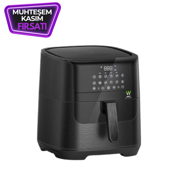 Wiami Airfryer 7 L Akıllı Yağsız Hava Fritözü Siyah (Wiami Türkiye Garantili)