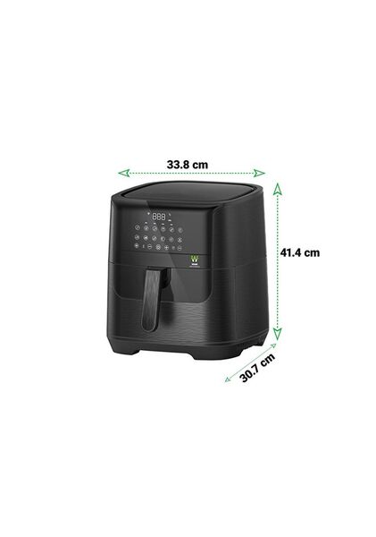 Wiami Airfryer 7 L Akıllı Yağsız Hava Fritözü Siyah (Wiami Türkiye Garantili)