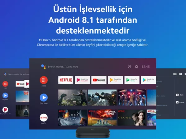 Xiaomi Mi Box S 4K Android TV Box (Xiaomi Türkiye Garantili)