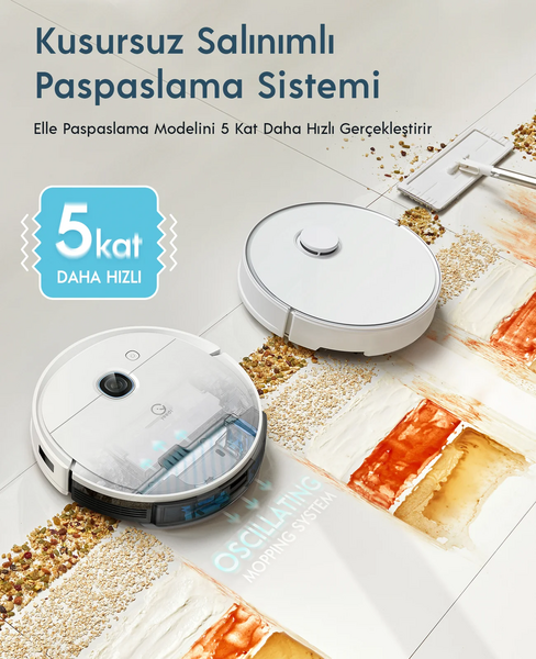 Yeedi Vac 2 Pro Akıllı Robot Süpürge (Yeedi Türkiye Garantili)